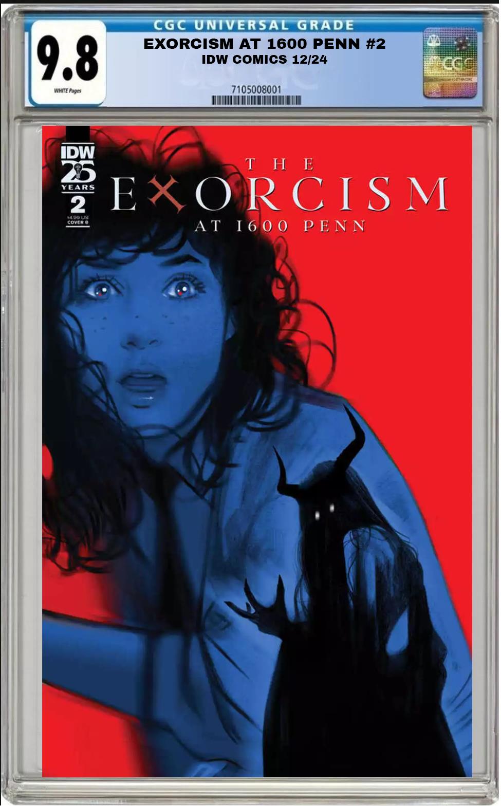 EXORCISM AT 1600 PENN #2 IDW 2024 CVR B TULA LOTAY VARIANT CGC 9.8 PRESALE 12/4