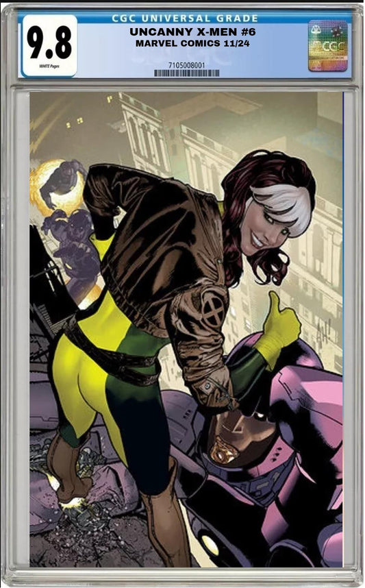 UNCANNY X-MEN #6 MARVEL ADAM HUGHES 1:100 ROGUE VARIANT CGC 9.8 PRESALE 11/28