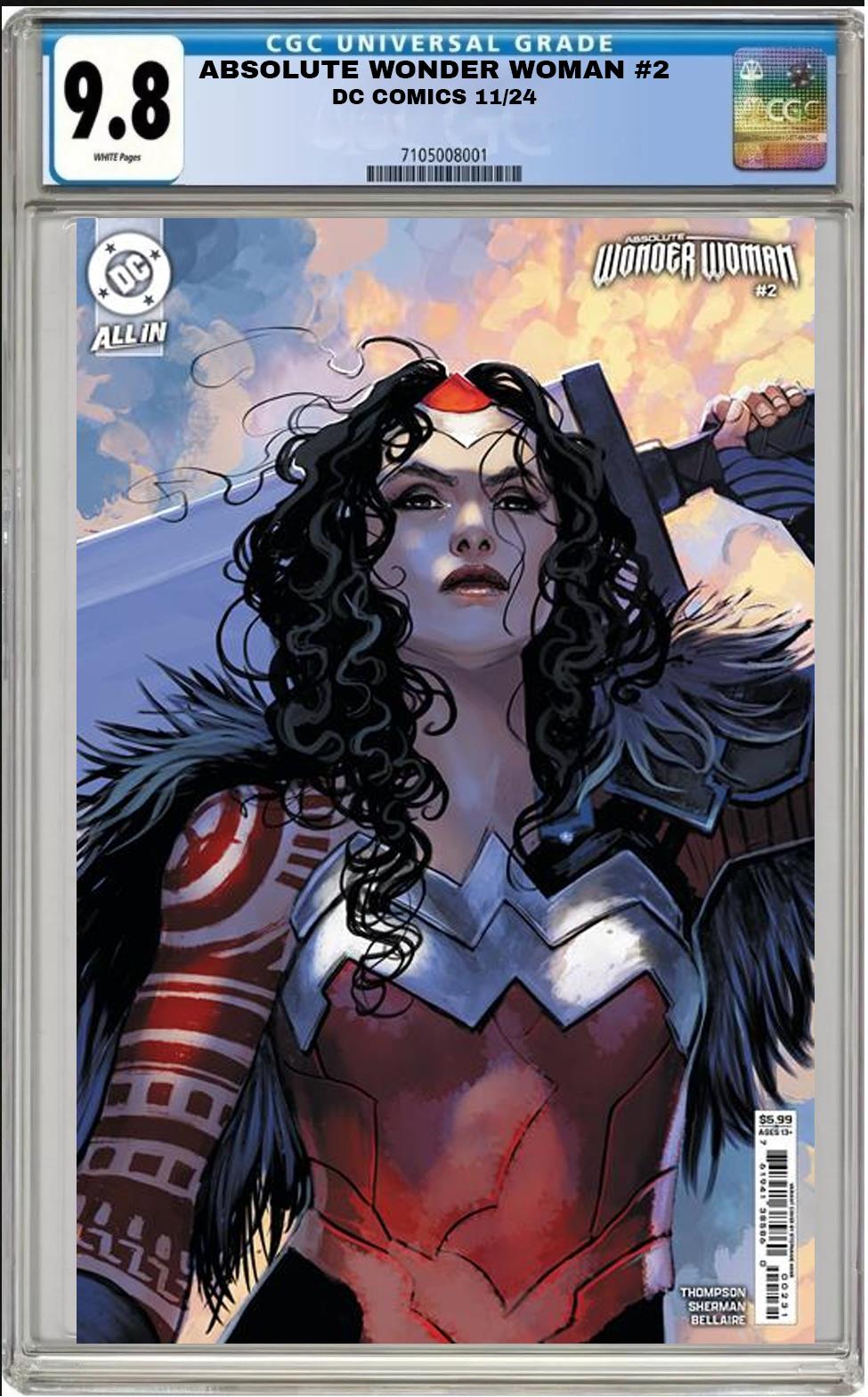 ABSOLUTE WONDER WOMAN #2 DC CVR C STEPHANIE HANS VARIANT CGC 9.8 PRESALE 11/27