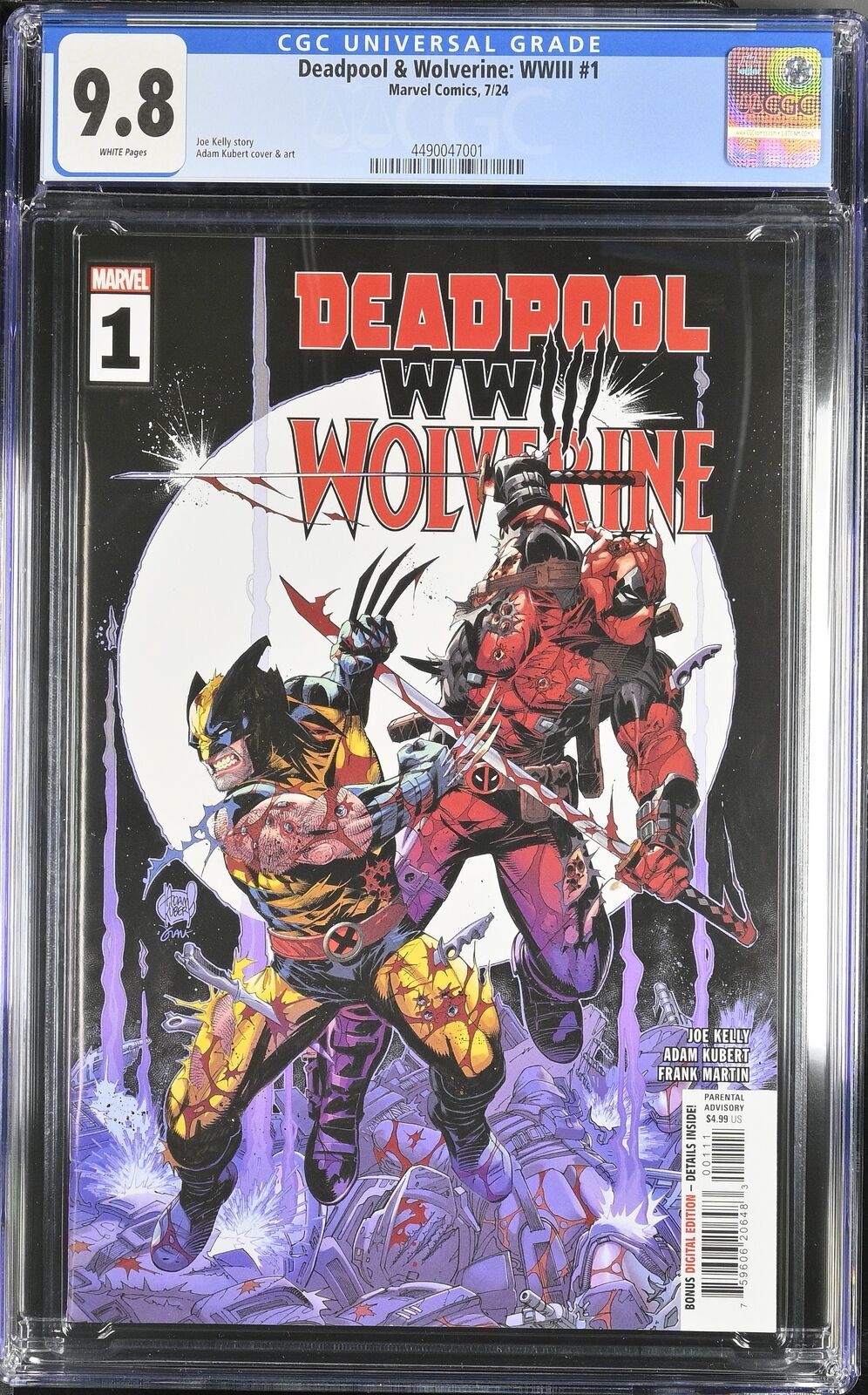 DEADPOOL WOLVERINE WWIII #1 MARVEL 2024 CGC 9.8 NM