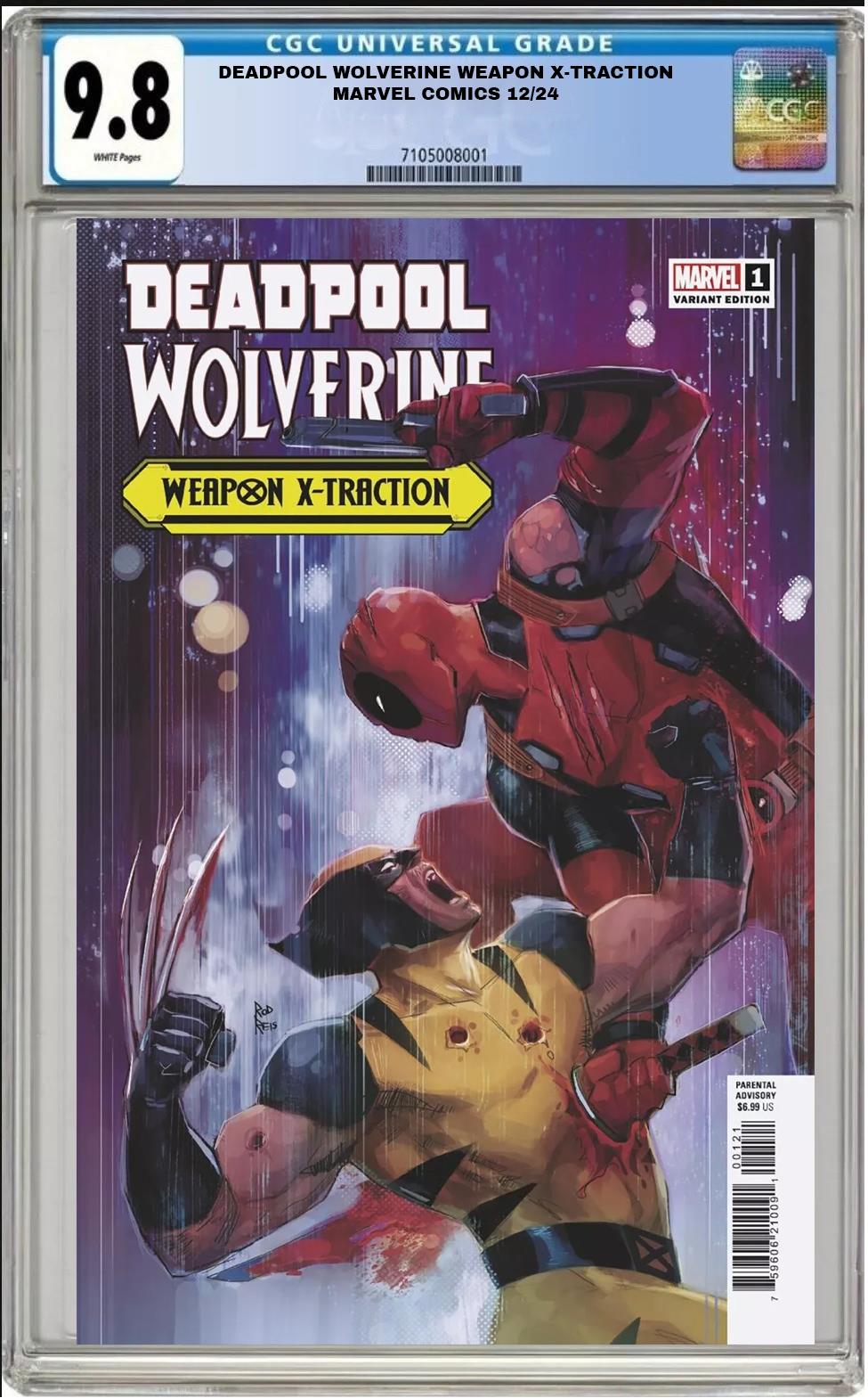 DEADPOOL WOLVERINE WEAPON X-TRACTION #1 MARVEL ROD REIS VAR CGC 9.8 PRESALE 12/4