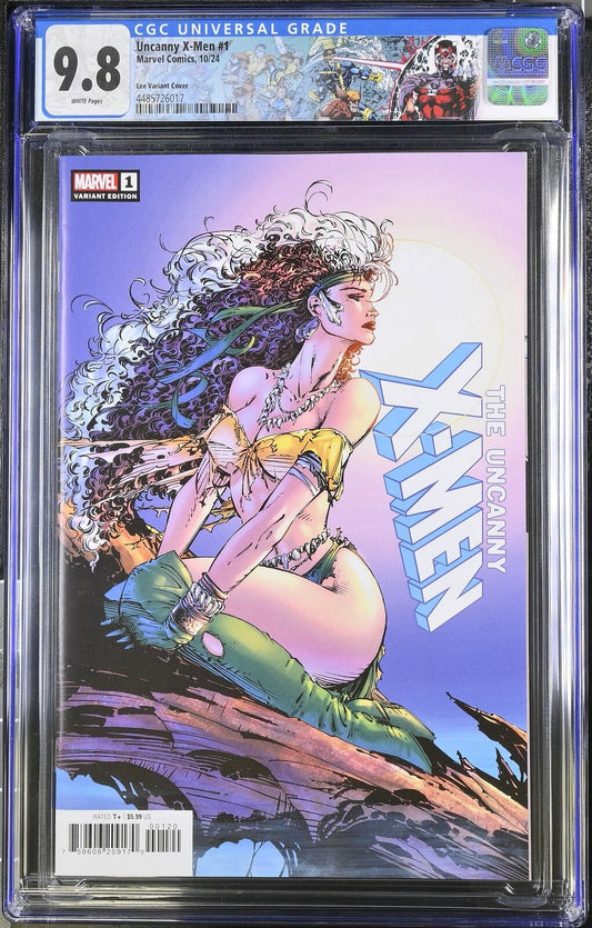 UNCANNY X-MEN #1 MARVEL 1:50 JIM LEE VARIANT 2024 CGC 9.8 NM/MT CUSTOM LABEL