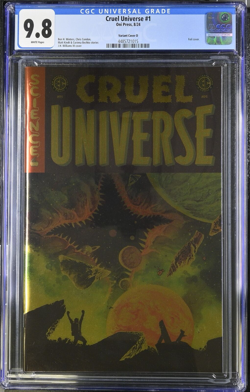 EC CRUEL UNIVERSE #1 ONI PRESS CVR D WILLIAMS III FOIL 2024 CGC 9.8 NM