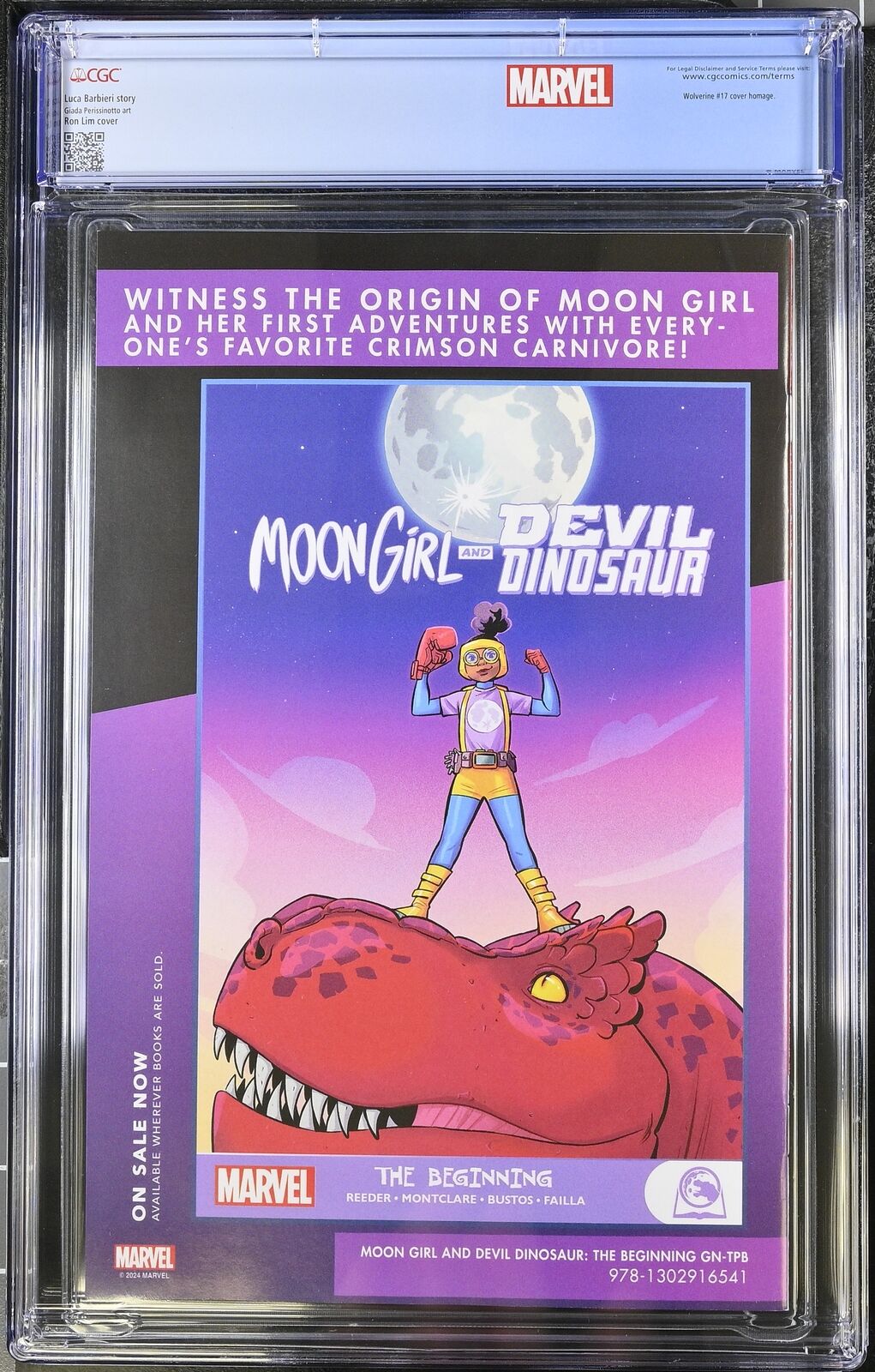 WHAT IF...? DONALD DUCK BECAME WOLVERINE 1 RON LIM VARIANT CGC 9.8 CUSTOM LABEL