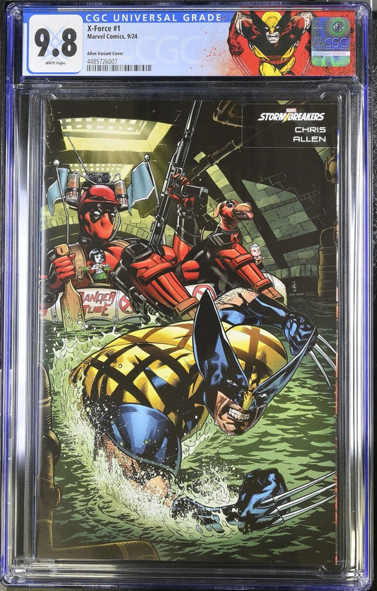 X-FORCE #1 MARVEL 2024 CHRIS ALLEN STORMBREAKERS VARIANT CGC 9.8 CUSTOM LABEL