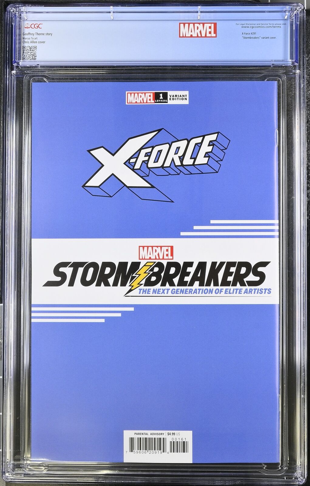 X-FORCE #1 MARVEL 2024 CHRIS ALLEN STORMBREAKERS VARIANT CGC 9.8 CUSTOM LABEL