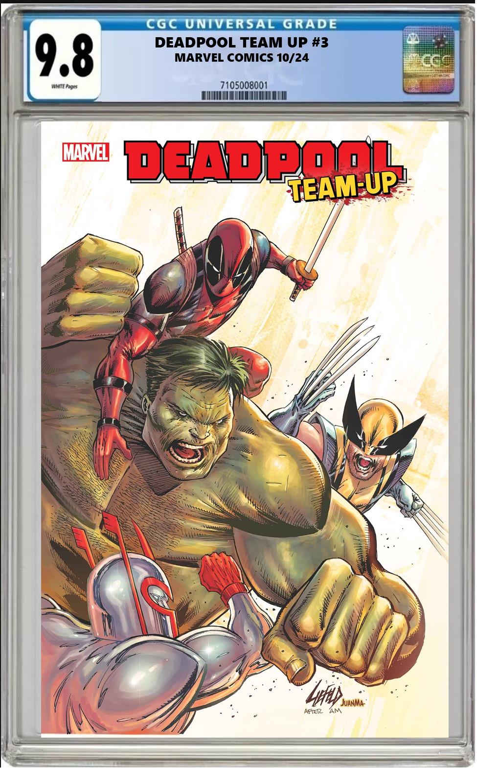 DEADPOOL TEAM-UP #3 MARVEL 2024 ROB LIEFELD MAIN COVER CGC 9.8 NM PRESALE 10/30