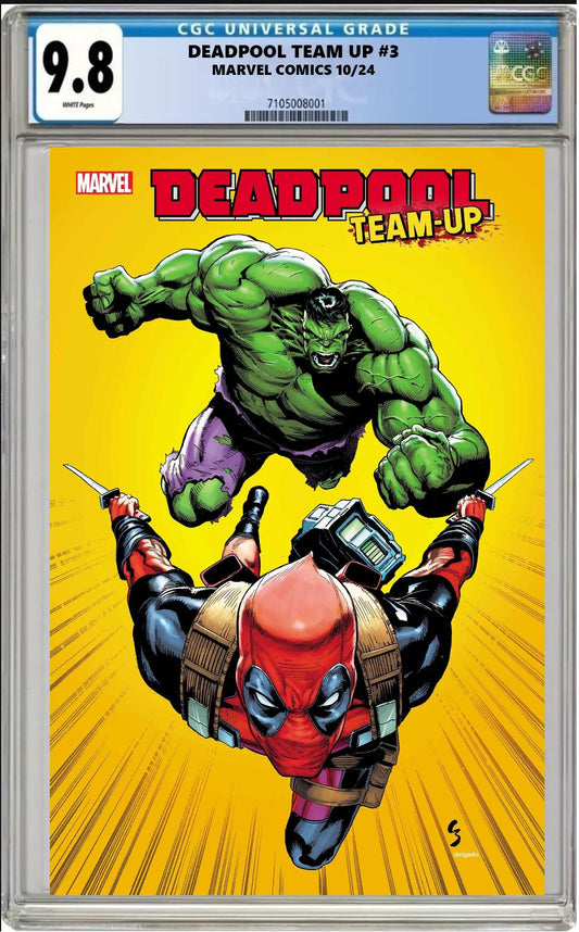 DEADPOOL TEAM-UP #3 MARVEL 2024 GEOFF SHAW HULK VARIANT CGC 9.8 NM PRESALE 10/30