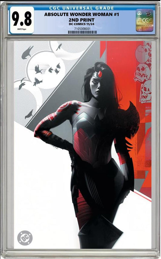 ABSOLUTE WONDER WOMAN #1 2ND PRINT JEFF DEKAL FOIL VARIANT CGC 9.8 PRESALE 11/27