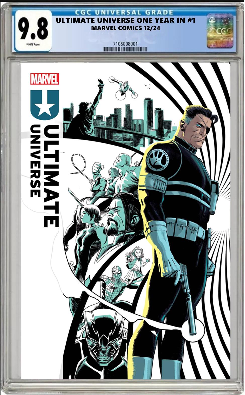 ULTIMATE UNIVERSE ONE YEAR IN #1 MARVEL ALBUQUERQUE MAIN CGC 9.8 PRESALE 12/11