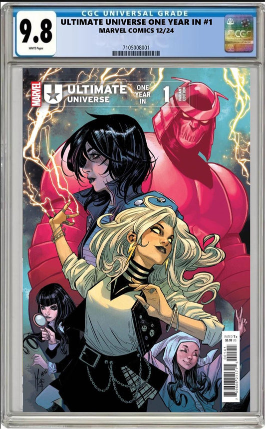 ULTIMATE UNIVERSE ONE YEAR IN #1 MARVEL CHECCHETTO VARIANT CGC 9.8 PRESALE 12/11