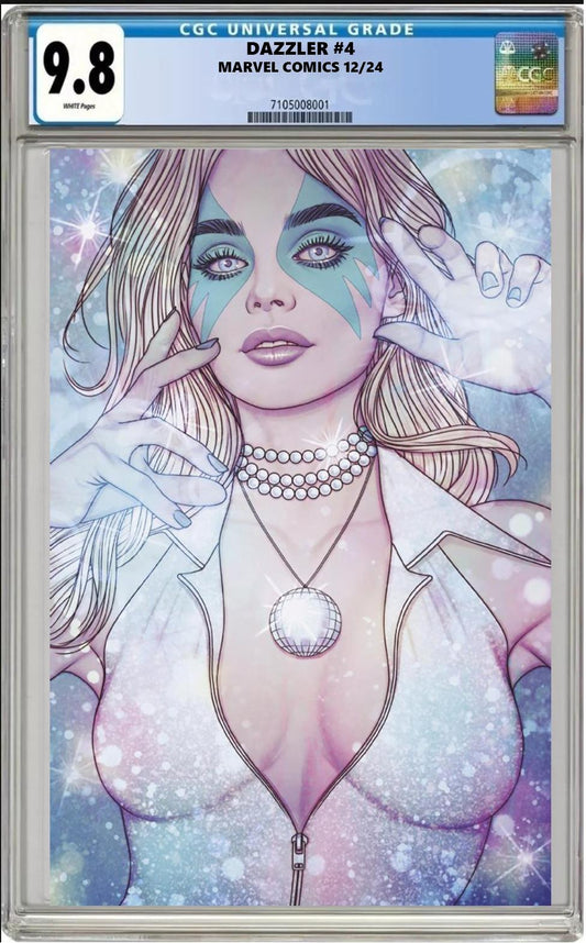 DAZZLER #4 MARVEL 1:50 JENNY FRISON VIRGIN VARIANT CGC 9.8 NM PRESALE 12/11