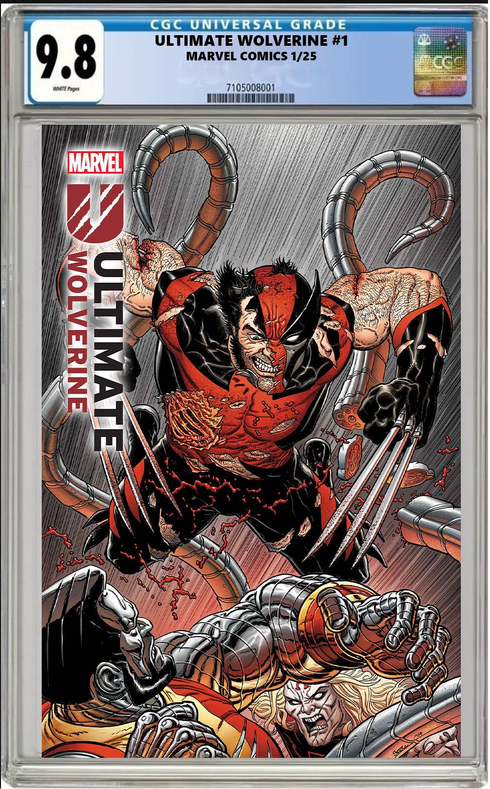 ULTIMATE WOLVERINE #1 MARVEL 1:25 STEVE SKROCE VARIANT CGC 9.8 PRESALE 1/15/25