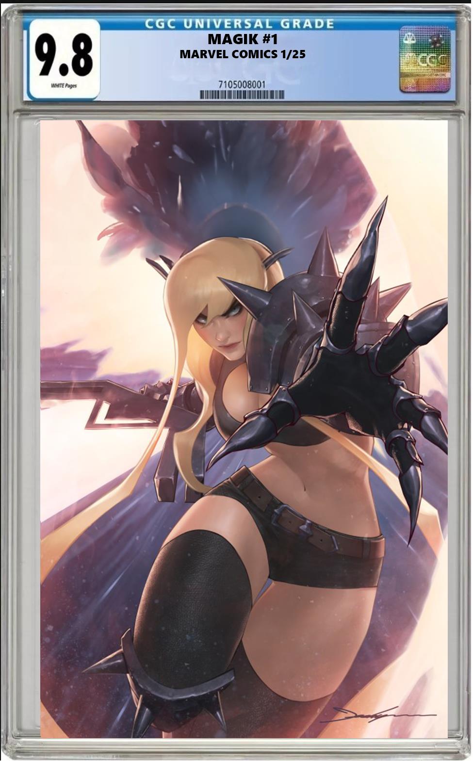 MAGIK #1 MARVEL 1:100 JEEHYUNG LEE VIRGIN VARIANT CGC 9.8 NM PRESALE 1/18