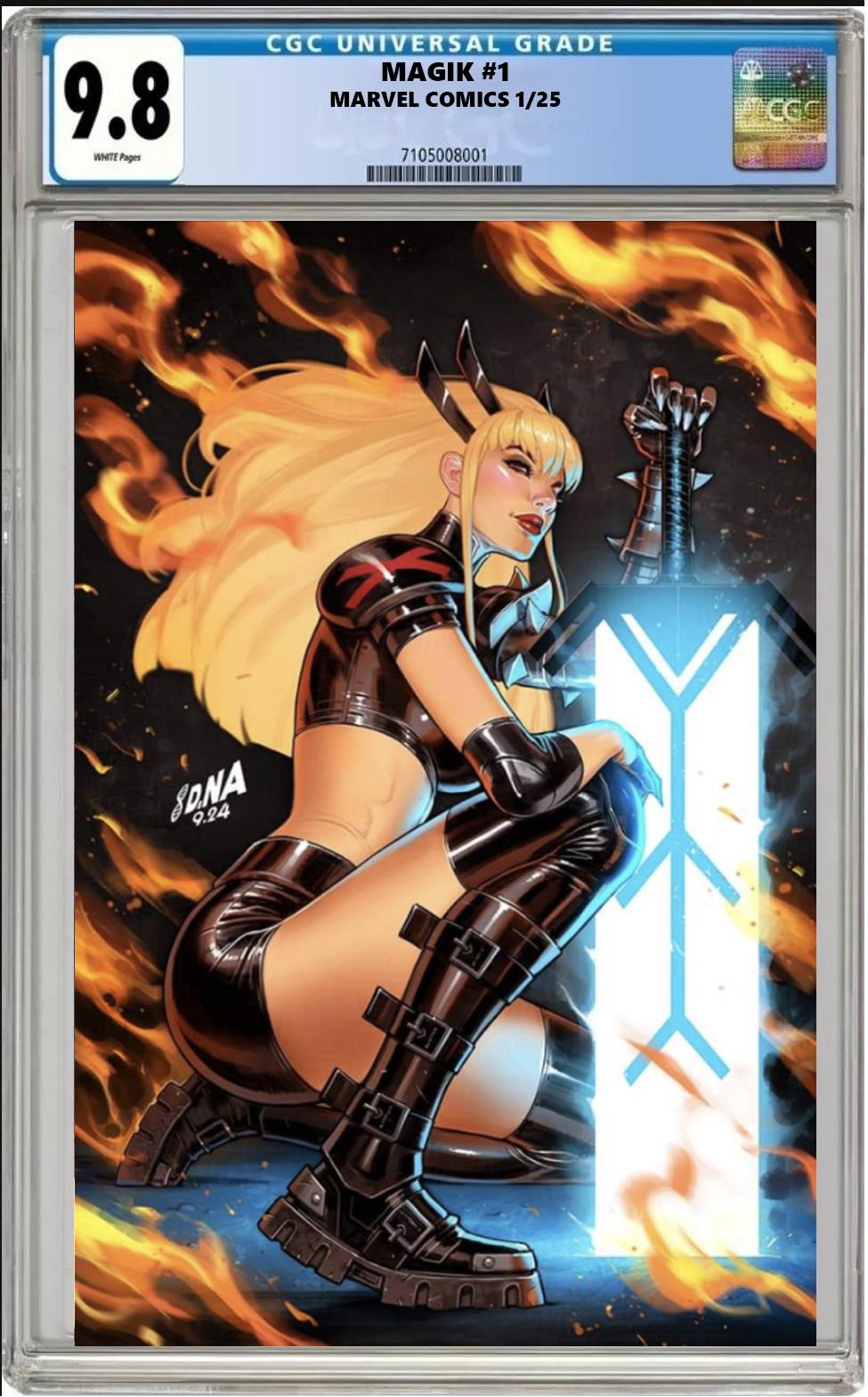 MAGIK #1 MARVEL 1:200 DAVID NAKAYAMA VIRGIN VARIANT CGC 9.8 NM PRESALE 1/18