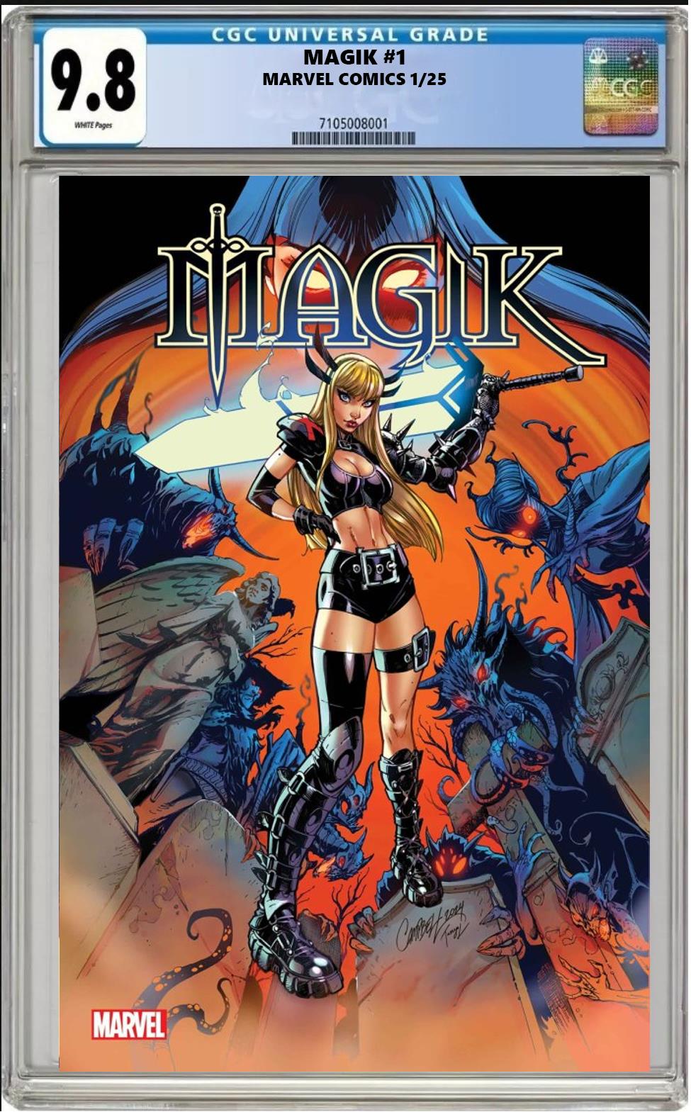 MAGIK #1 MARVEL J SCOTT CAMPBELL MAIN COVER CGC 9.8 NM PRESALE 1/18