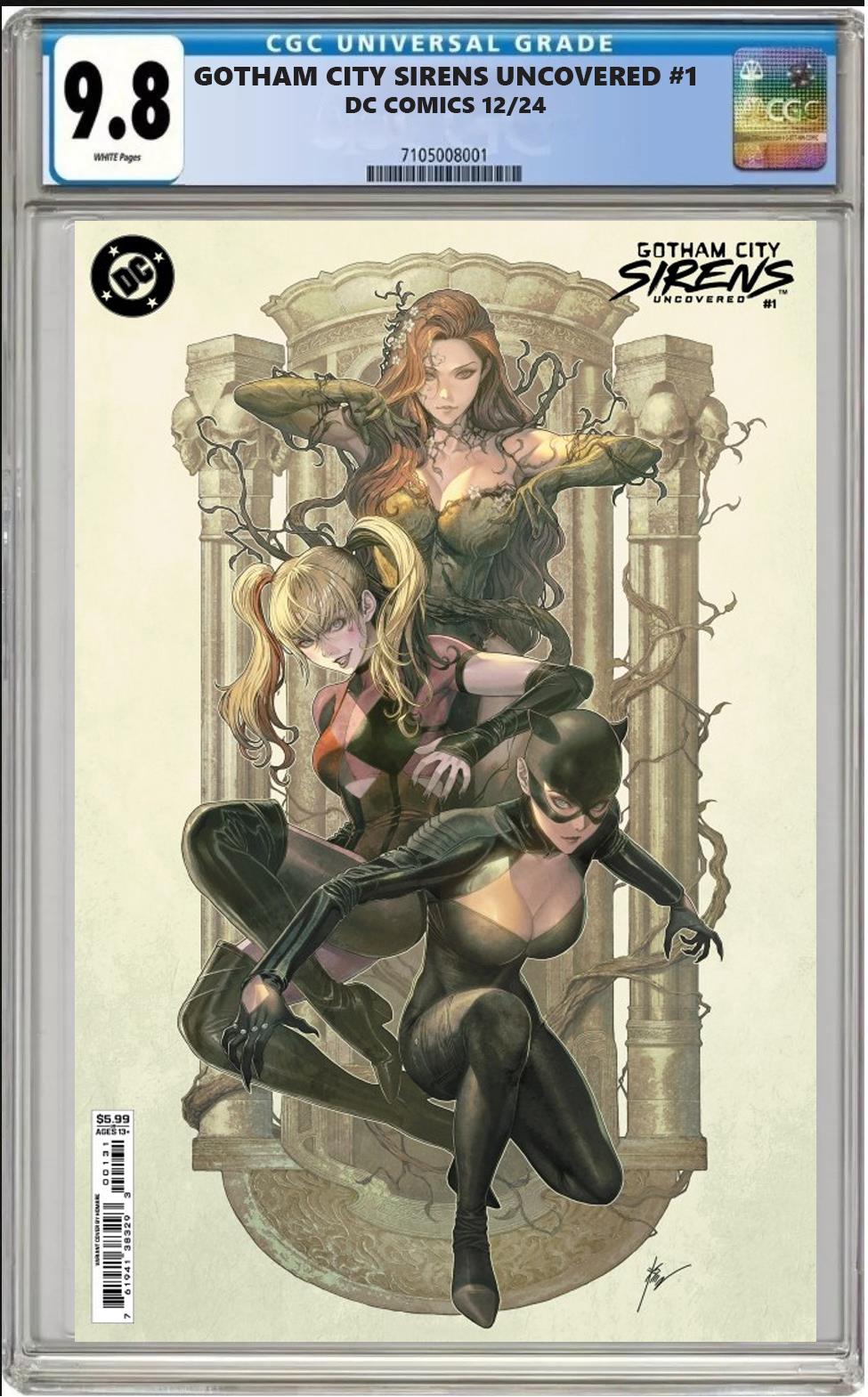 GOTHAM CITY SIRENS UNCOVERED #1 DC HOMARE VARIANT CGC 9.8 NM PRESALE 12/11