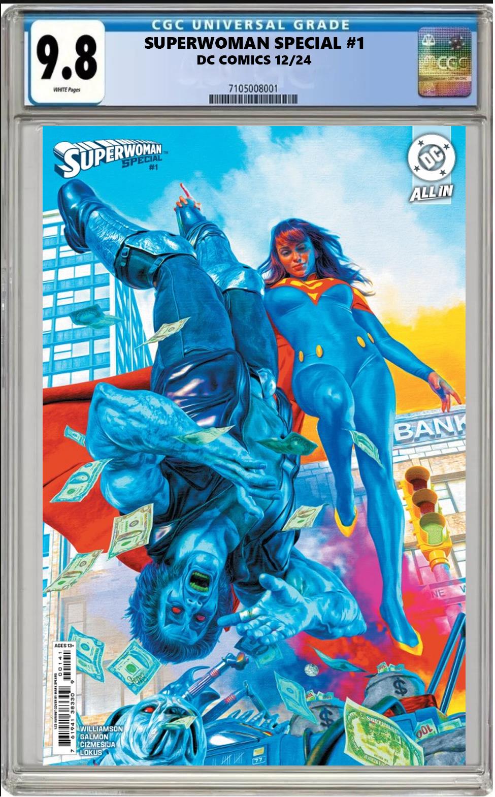 SUPERWOMAN SPECIAL #1 DC CVR E 1:25 MARK SPEARS VARIANT CGC 9.8 NM PRESALE 12/11