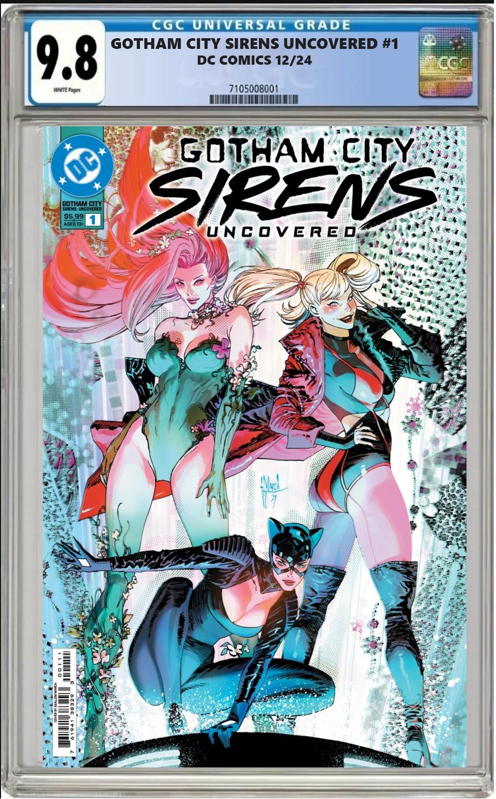 GOTHAM CITY SIRENS UNCOVERED #1 DC CVR A GUILLEM MARCH CGC 9.8 PRESALE 12/11