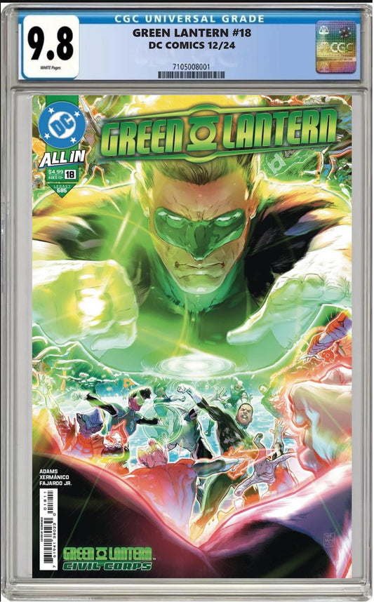 GREEN LANTERN #18 DC 2024 CVR A XERMANICO CGC 9.8 NM PRESALE 12/11