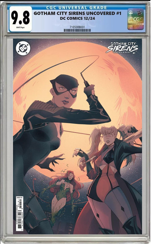 GOTHAM CITY SIRENS UNCOVERED #1 DC 1:50 ROSENLUND VARIANT CGC 9.8 PRESALE 12/11