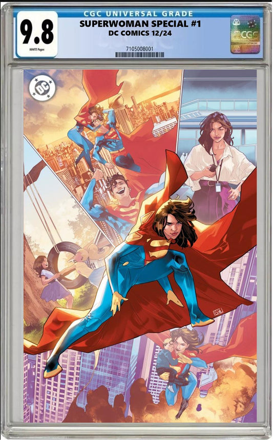 SUPERWOMAN SPECIAL #1 DC CVR D EDWIN GALMON FOIL VARIANT CGC 9.8 PRESALE 12/11