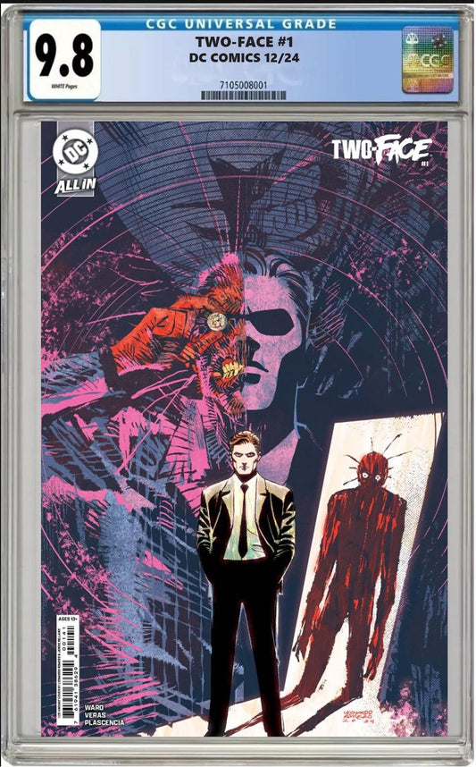 TWO FACE #1 DC 2024 CVR D 1:25 LEONARDO ROMERO VARIANT CGC 9.8 NM PRESALE 12/4