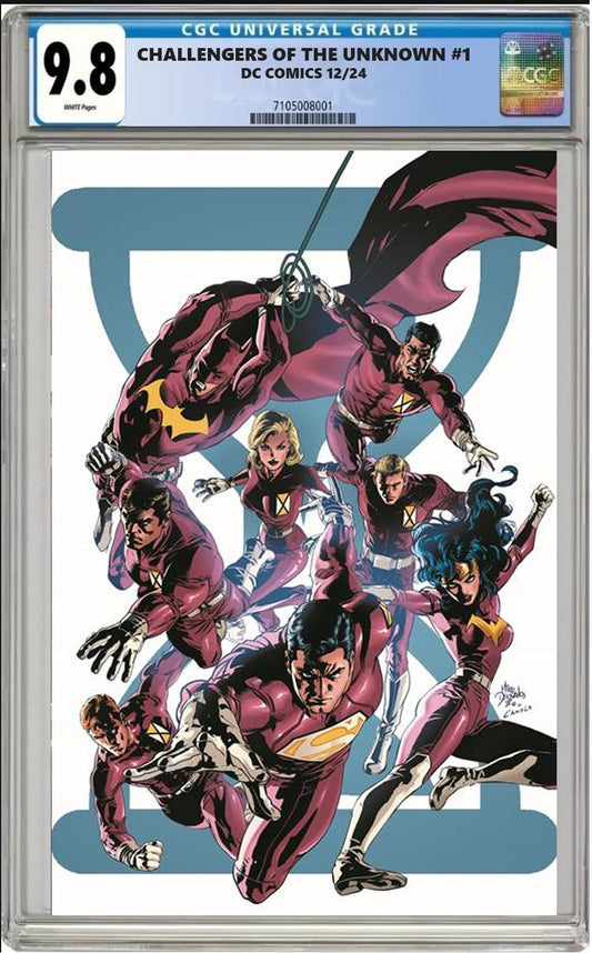 CHALLENGERS OF THE UNKNOWN #1 DC 2024 MIKE DEODATO JR CGC 9.8 NM PRESALE 12/18