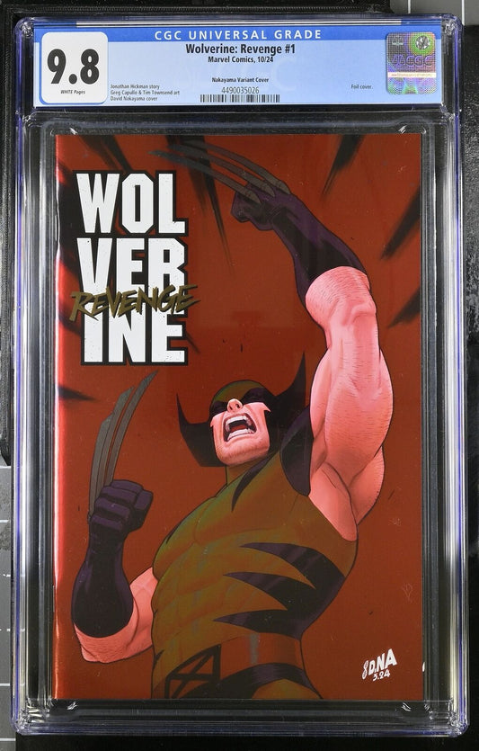 WOLVERINE: REVENGE #1 MARVEL 2024 DAVID NAKAYAMA FOIL VARIANT CGC 9.8 NM