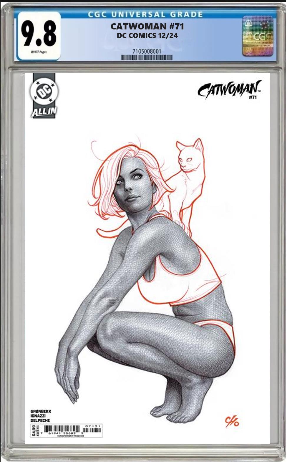 CATWOMAN #71 DC CVR B MICHAEL CHO VARIANT CGC 9.8 NM PRESALE 12/18