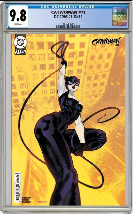 CATWOMAN #71 DC 1:25 NOOBOVICH VARIANT CGC 9.8 NM PRESALE 12/18