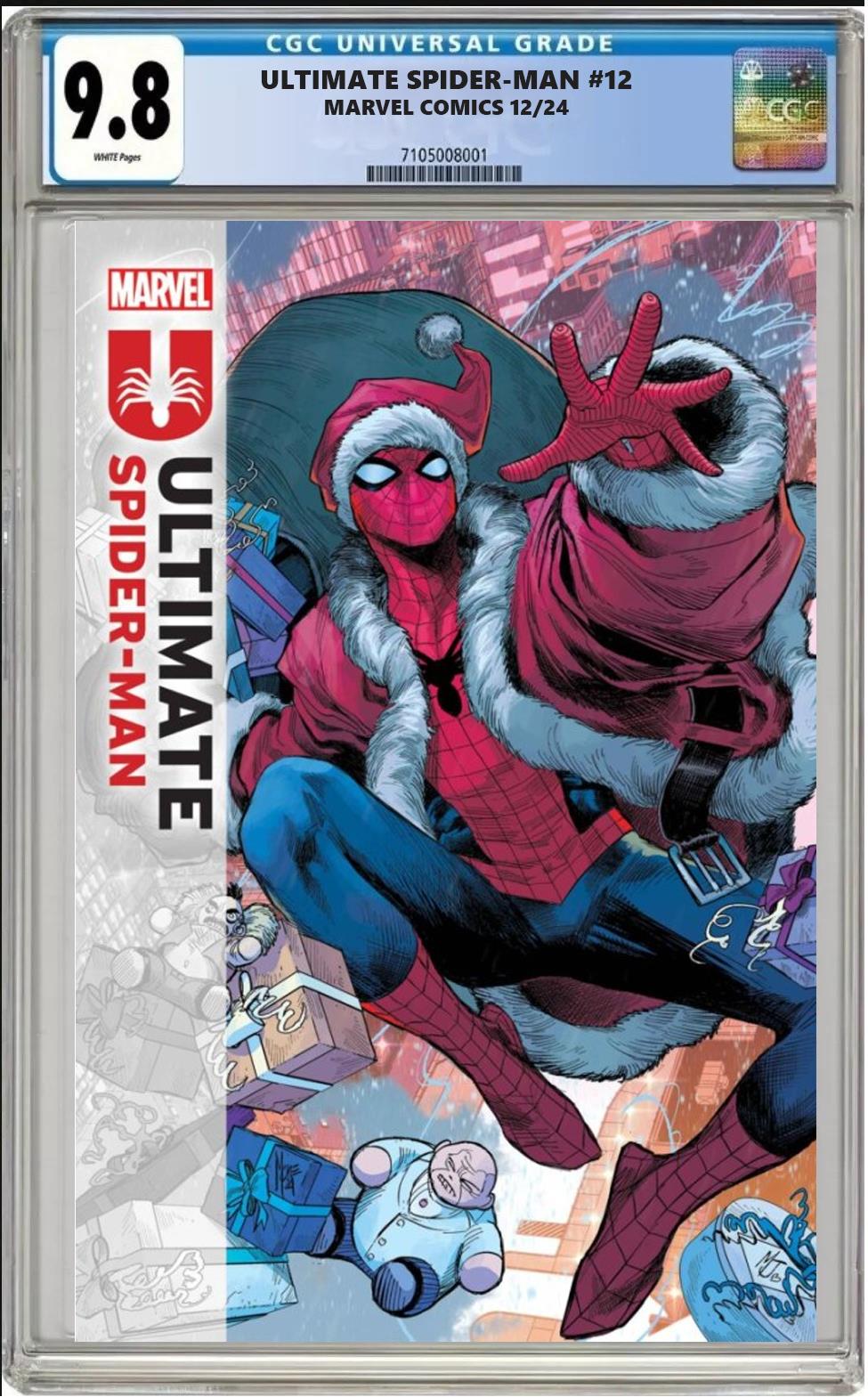 ULTIMATE SPIDER-MAN #12 MARVEL MAIN COVER MARCO CHECCHETTO CGC 9.8 PRESALE 12/18