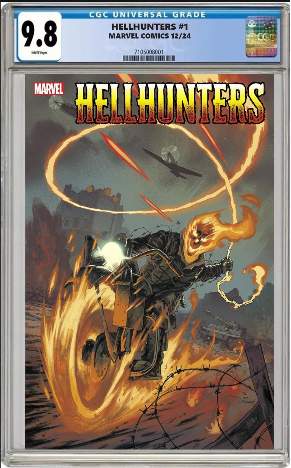 HELLHUNTERS #1 MARVEL ADAM GORHAM VARIANT CGC 9.8 PRESALE 12/26