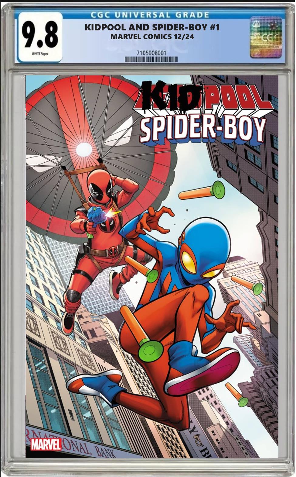 KIDPOOL SPIDER-BOY #1 MARVEL 1:25 PACO MEDINA VARIANT CGC 9.8 NM PRESALE 12/26