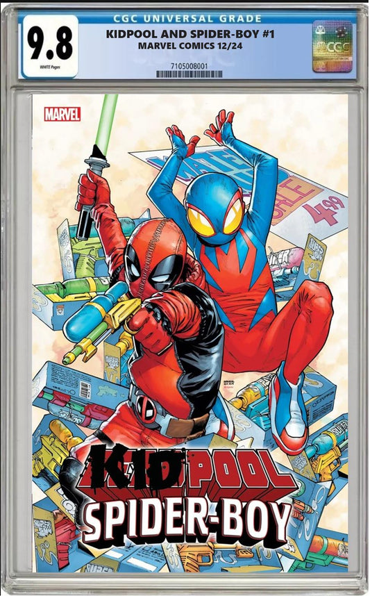 KIDPOOL SPIDER-BOY #1 MARVEL HUMBERTO RAMOS MAIN COVER CGC 9.8 NM PRESALE 12/26