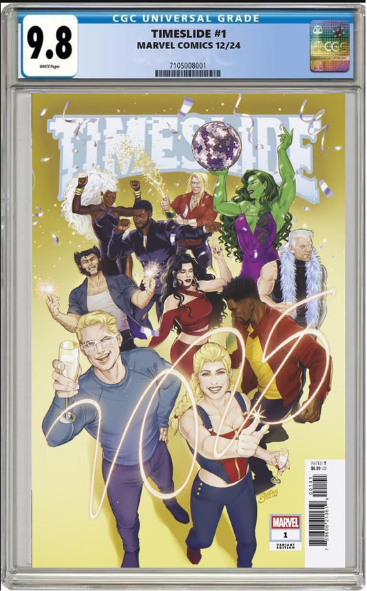 TIMESLIDE #1 MARVEL BETSY COLA WINTER HOLIDAY VARIANT CGC 9.8 NM PRESALE 12/26