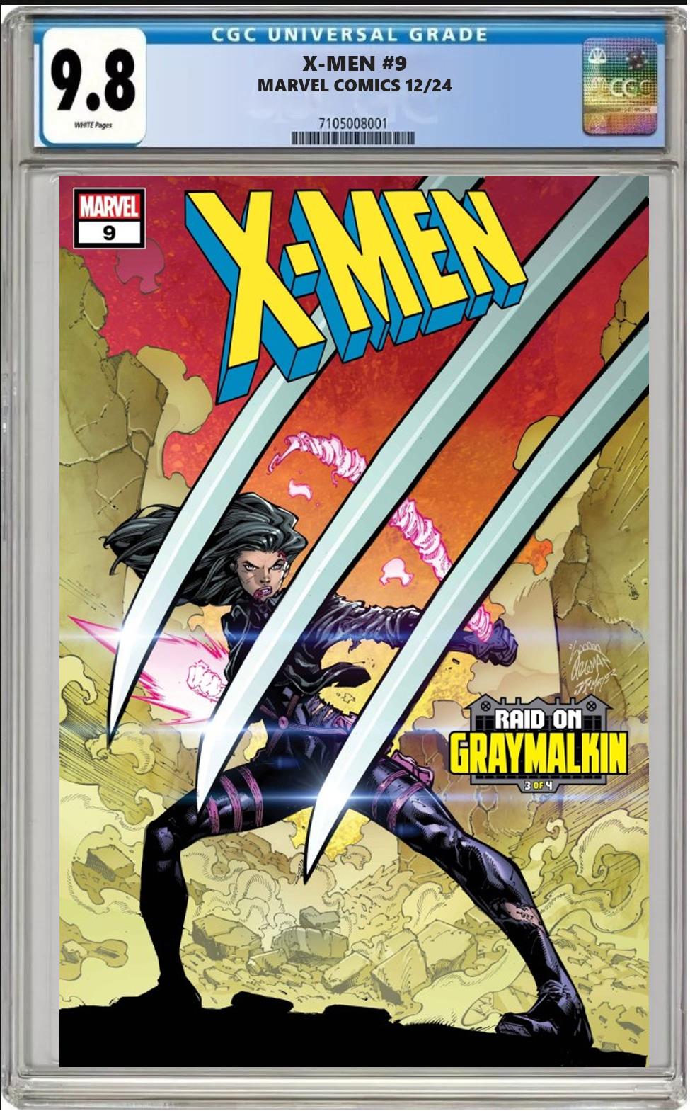 X-MEN #9 MARVEL RYAN STEGMAN MAIN COVER CGC 9.8 NM PRESALE 12/26