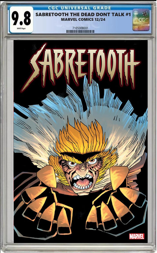 SABRETOOTH THE DEAD DONT TALK #1 MARVEL FRANK MILLER VARIANT CGC 9.8 PRESALE