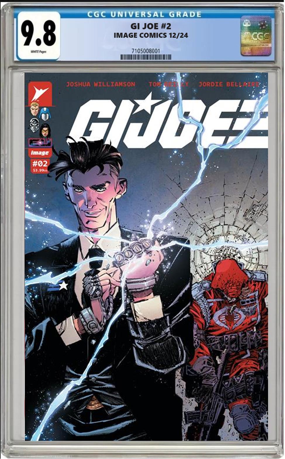 GI JOE #2 IMAGE CVR G 1:250 JORGE CORONA VARIANT CGC 9.8 NM PRESALE 12/18