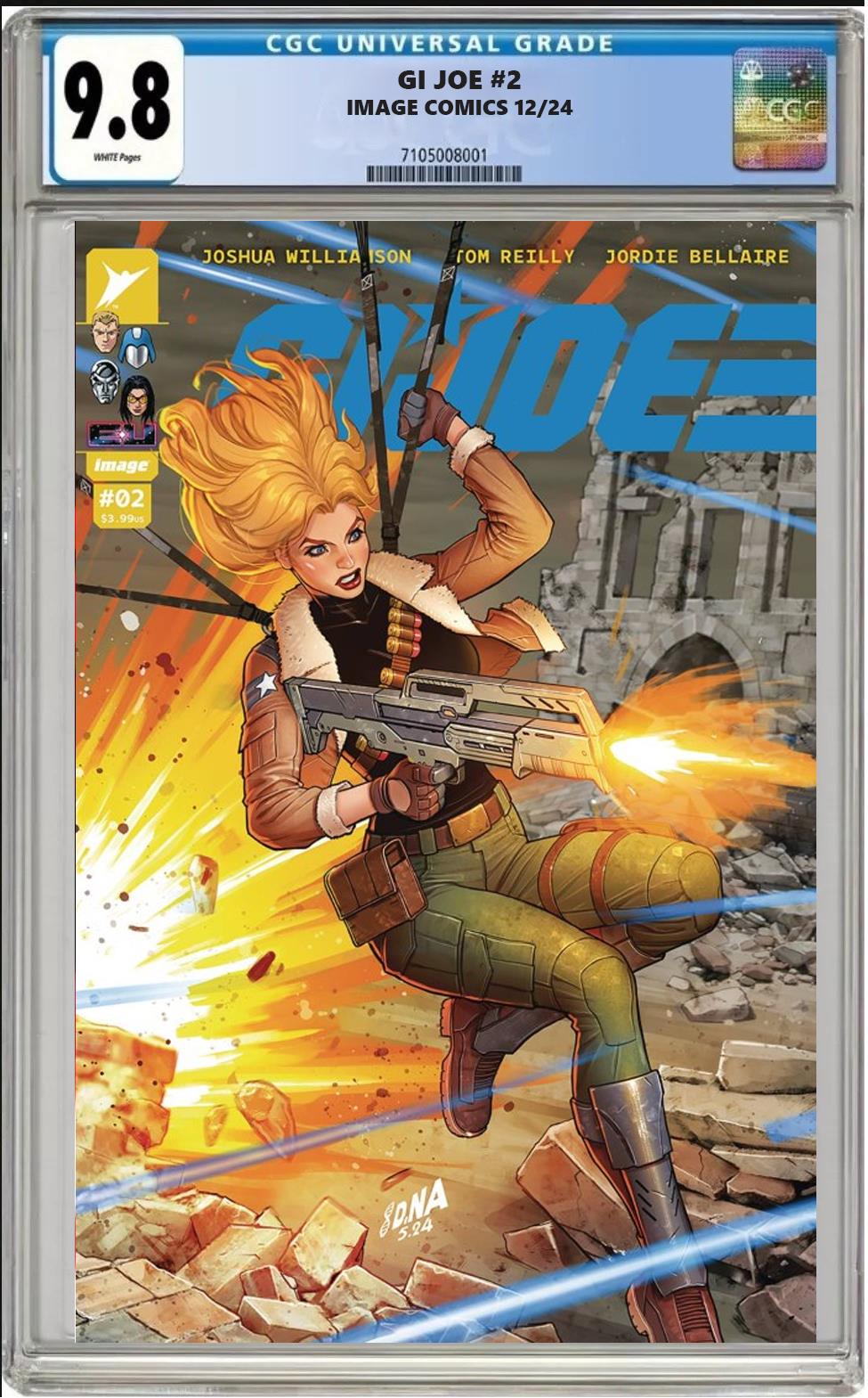 GI JOE #2 IMAGE CVR C 1:10 DAVID NAKAYAMA VARIANT CGC 9.8 NM PRESALE 12/18