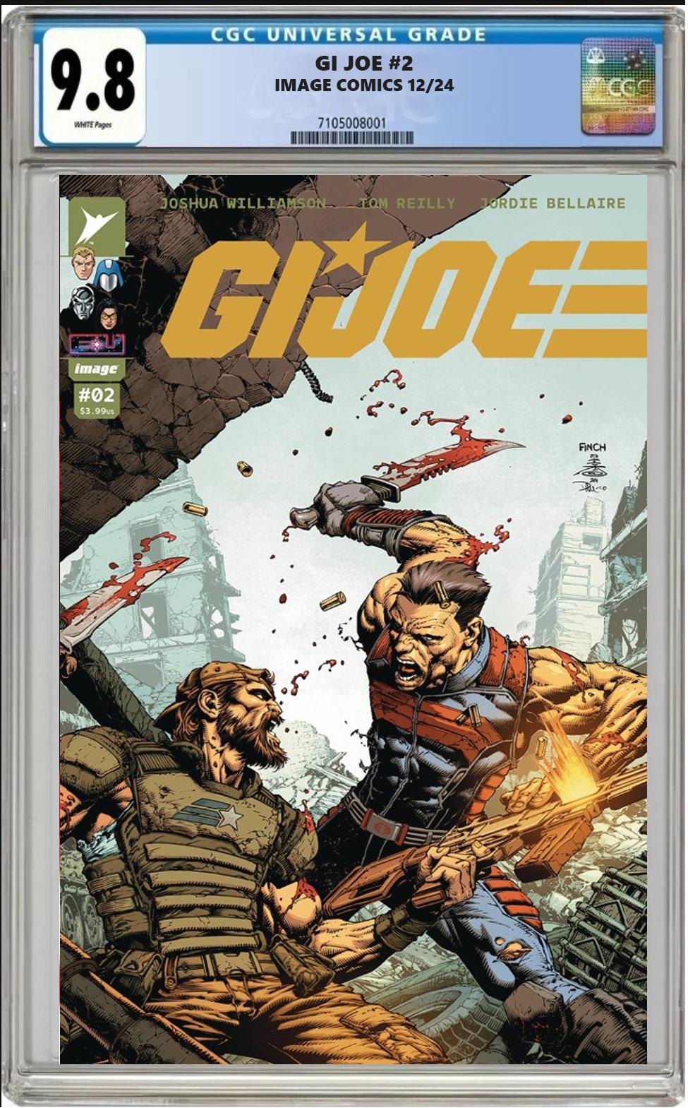 GI JOE #2 IMAGE CVR B DAVID FINCH VARIANT CGC 9.8 NM PRESALE 12/18