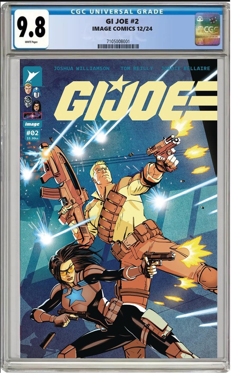 GI JOE #2 IMAGE CVR A TOM REILLY CGC 9.8 NM PRESALE 12/18