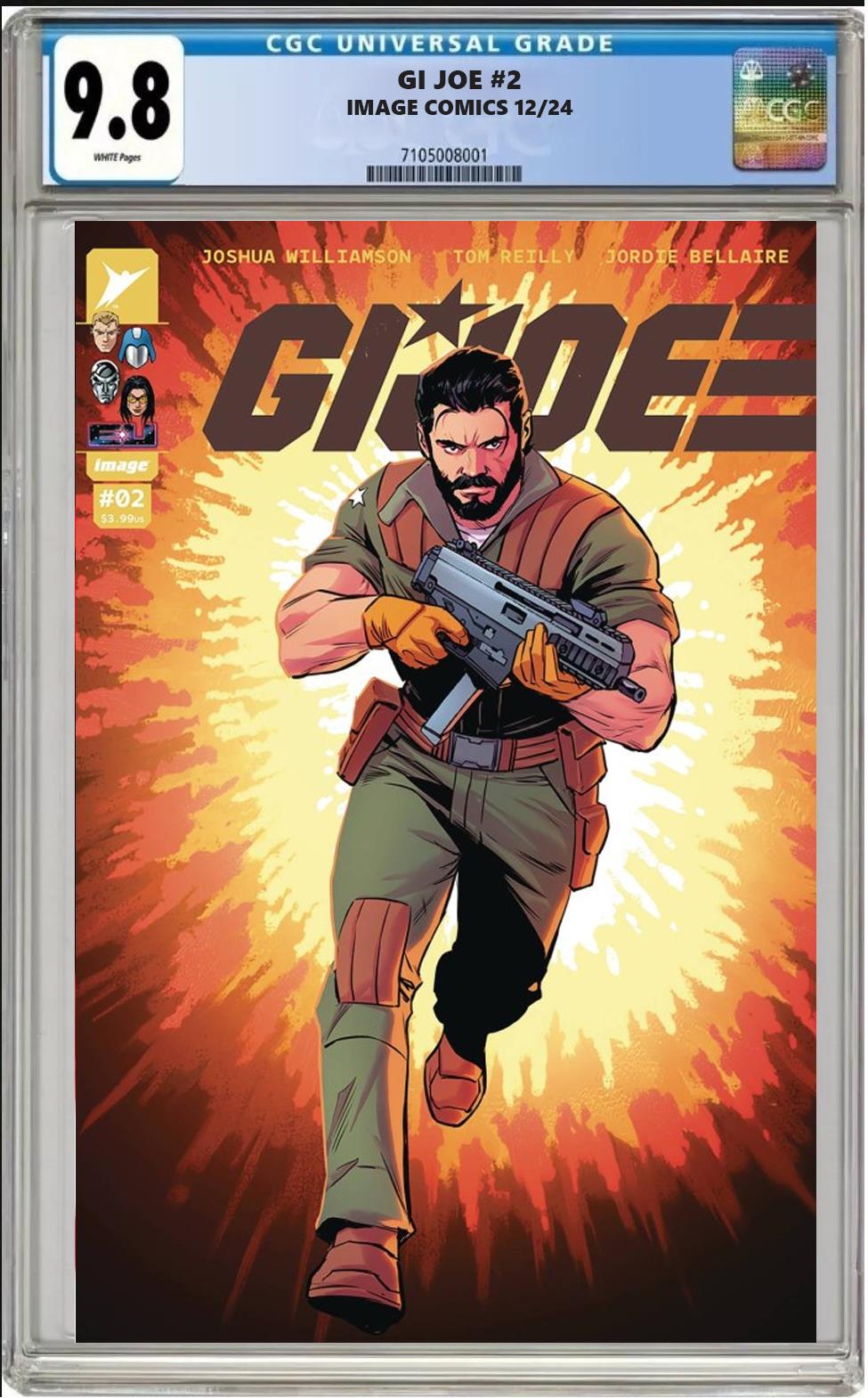 GI JOE #2 IMAGE CVR D 1:25 TRAVIS MOORE VARIANT CGC 9.8 NM PRESALE 12/18