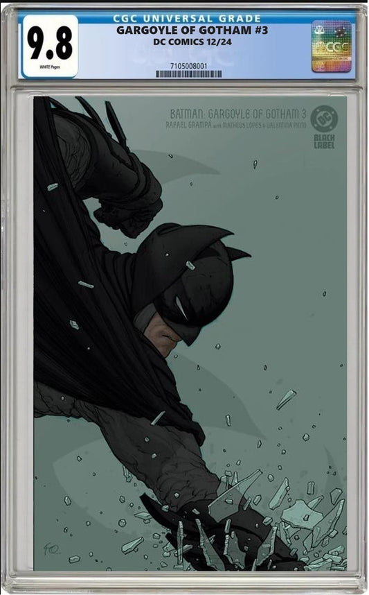 BATMAN GARGOYLE OF GOTHAM 3 DC CVR C FRANK QUITELY VARIANT CGC 9.8 PRESALE 12/26