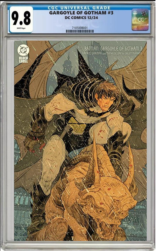 BATMAN GARGOYLE OF GOTHAM 3 DC CVR D BILQUIS EVELY VARIANT CGC 9.8 PRESALE 12/26