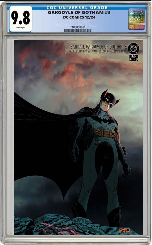 BATMAN GARGOYLE OF GOTHAM #3 DC 1:25 JAMIE HEWLETT VARIANT CGC 9.8 PRESALE 12/26