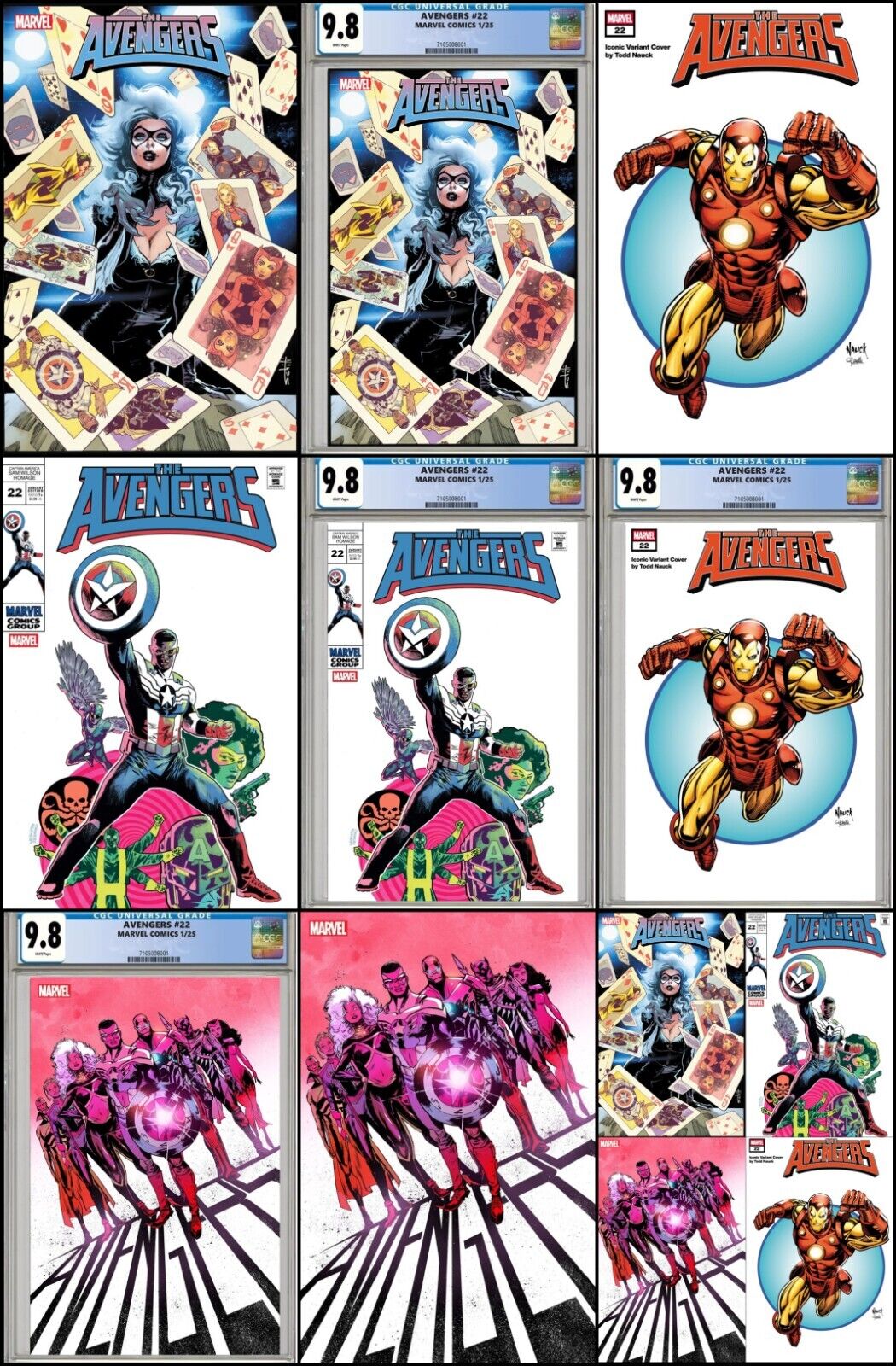 AVENGERS #22 MARVEL COVER PICK/VARIANTS/SET/CGC GRADED PRESALE 1/2/25