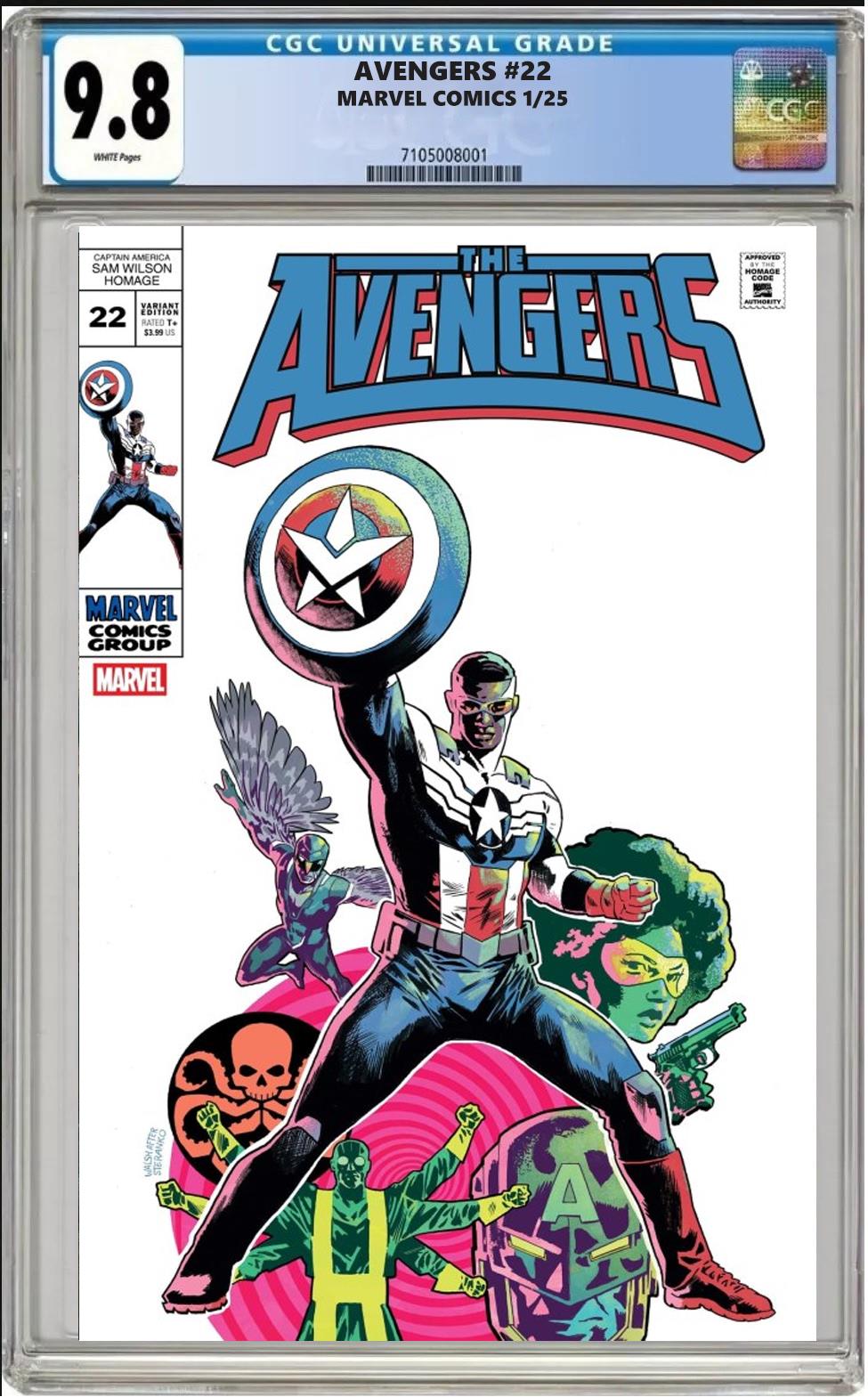 AVENGERS #22 MARVEL COVER PICK/VARIANTS/SET/CGC GRADED PRESALE 1/2/25