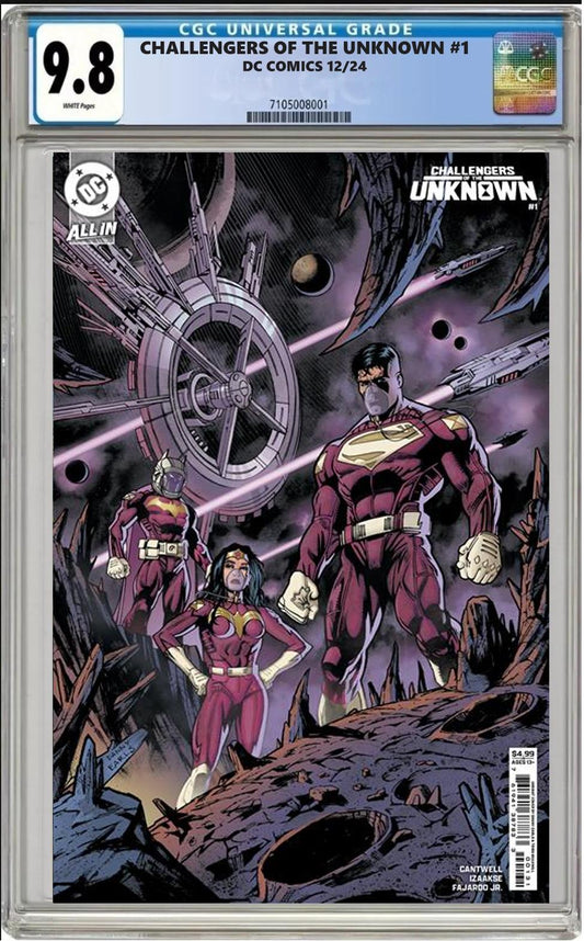 CHALLENGERS OF THE UNKNOWN #1 DC 2024 DANNY EARLS VARIANT CGC 9.8 PRESALE 12/18