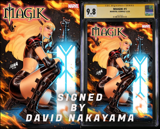 MAGIK #1 MARVEL CGC SS/RAW DAVID NAKAYAMA VARIANT SIGNED/REMARK PRESALE MEGACON